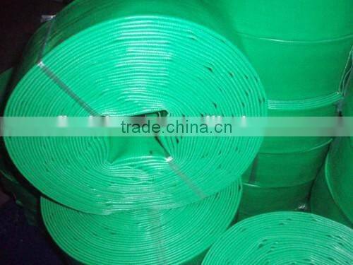 blue color lay flat water hose