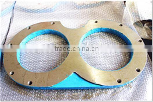 Hot sale Zoomlion concrete pump hardfaced wear plate and cutting ring