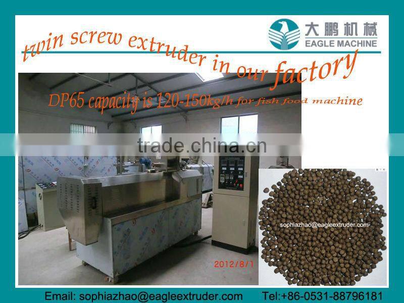 Double screw test extruder for snacks