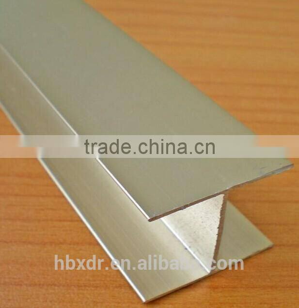 customized 6000 series natural anodized aluminum profile in H