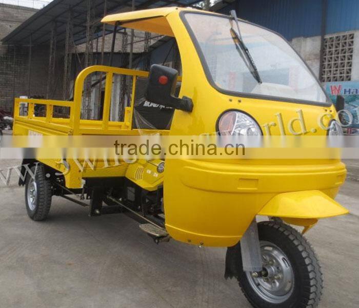 China used cargo bike /three wheel motorcycle for sale/ cargo tricycle with cabin