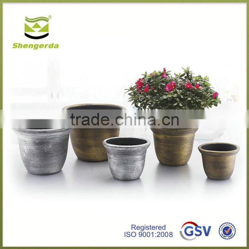 red decorating hydroponic flowering pot