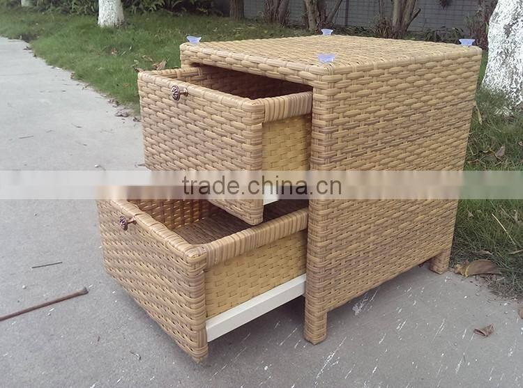 Polishing Aluminum Spring Mattress Queen Bed With Bedside Table