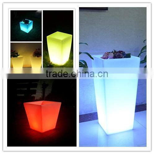 flower pot stands designs/commercial christmas decorations for sale/ beautiful led planter