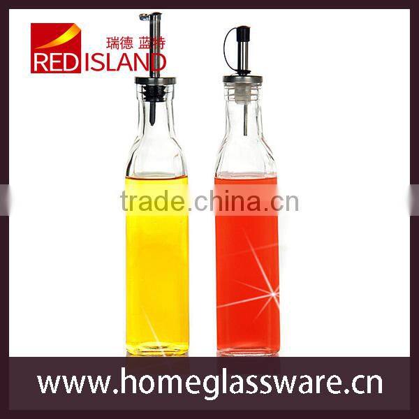 glass oil bottle set , vinegar bottle