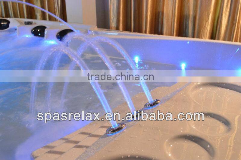 Luxury Square bathtub Massagers/Whirlpools with 9-10 seats