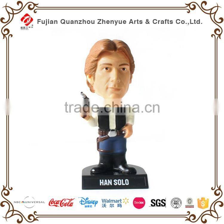 Souvenir resin figurine famous person bobble heads