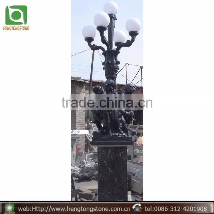 Marble Statue With A Lantern In Hand