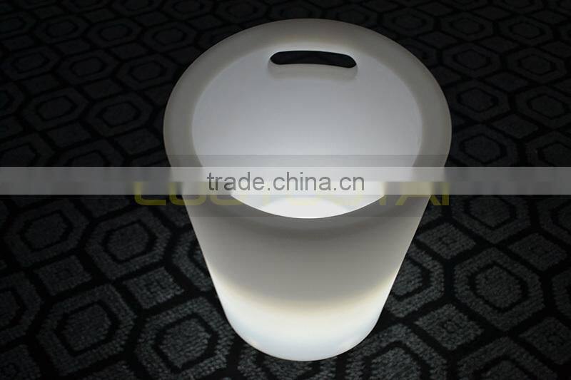 lighted up led bar bucket waterproof led bucket for bar lighting ice bar bucket