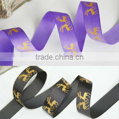 Christmas ribbon decoration gift, satin ribbon, Christmas pattern ribbon