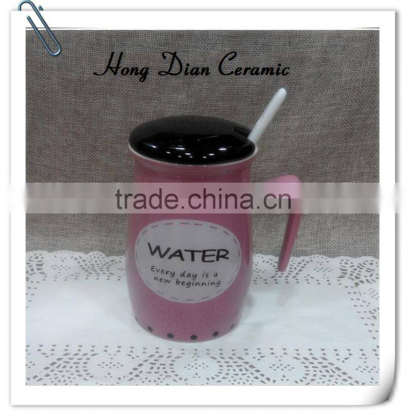 ceramic type Lovely Ceramic Cup Cute Pottery Water Mug Cup Tea Coffee Milk Cup, Snowy white,birthday wishes ceramic mugs