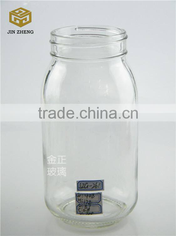 400ml cheap clear food glass jar for sale