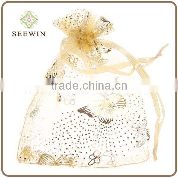 hot sale organza fabric evening bag