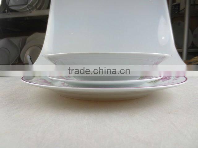 18 pcs porcelain decal dinner set