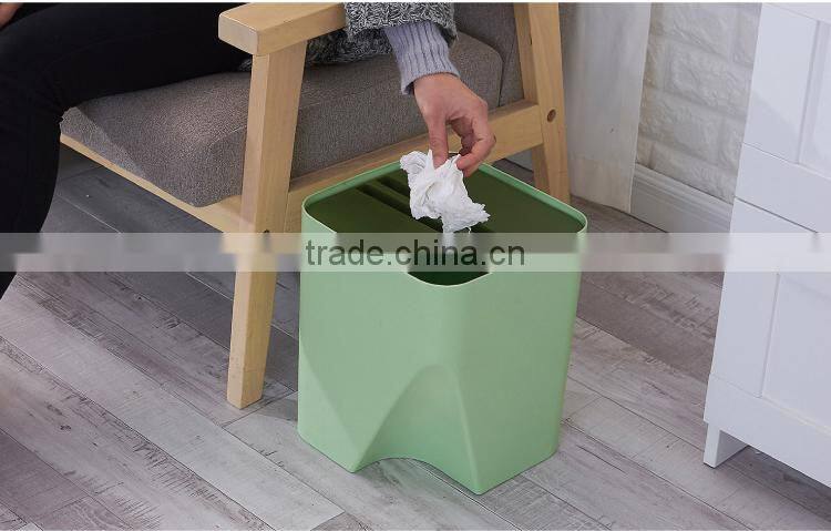 Wholesale Stock Small Order coverable classifying garbage can