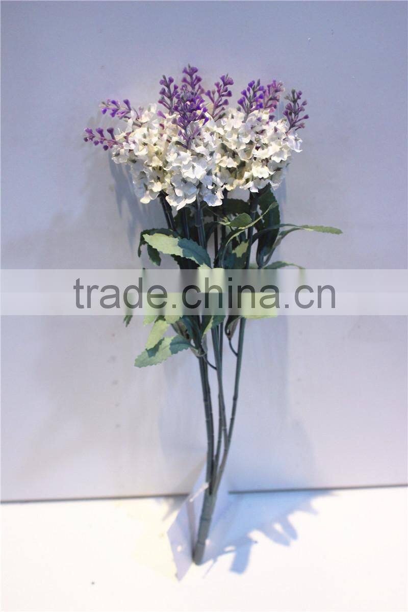 Home garden decorative wedding 50cm Height artificial plastic Flower bronze Bushing 10 head lavender EMG11 21W10