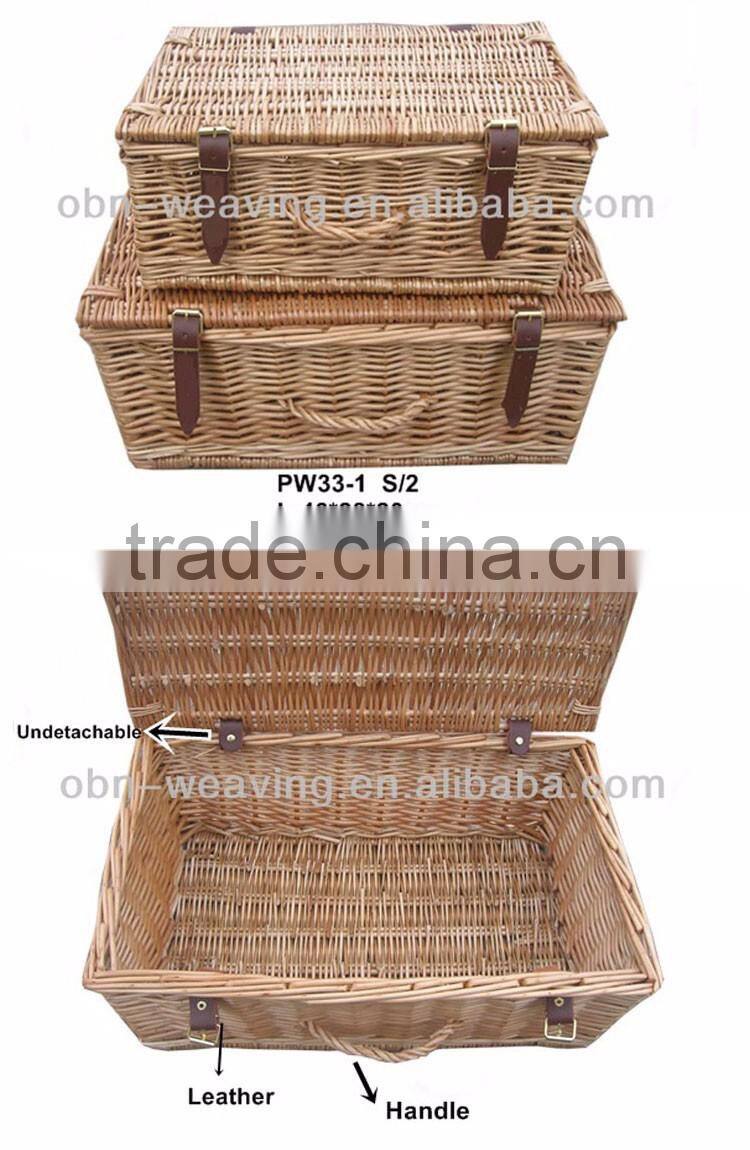 Wholesale high quality custom Cheap empty wicker empty bulk picnic baskets