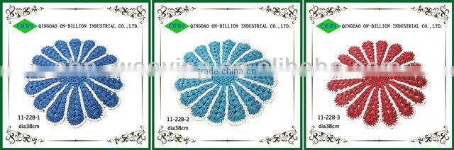 Wholesale colored woven round placemats rope coaster