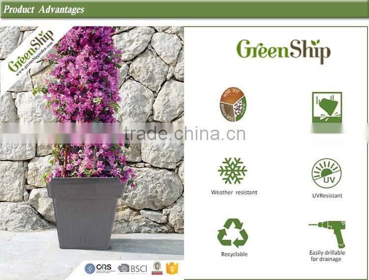 China direct manufacturer/Plastic Garden Planter/ Recyclable/20 years/new design/UV protection