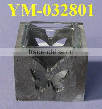 beautiful heart shape willow candle holder