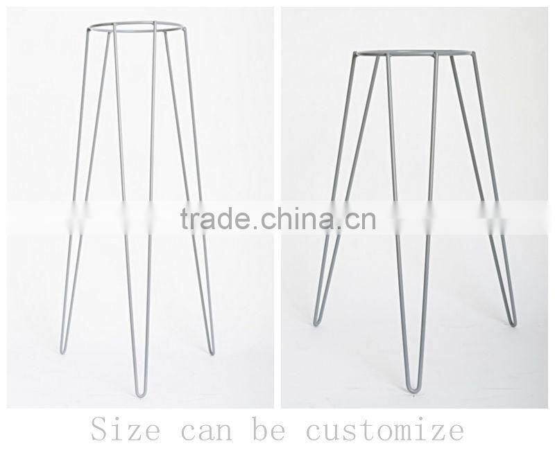 Garden Metal Wire Planter, hairpin planter, Grey