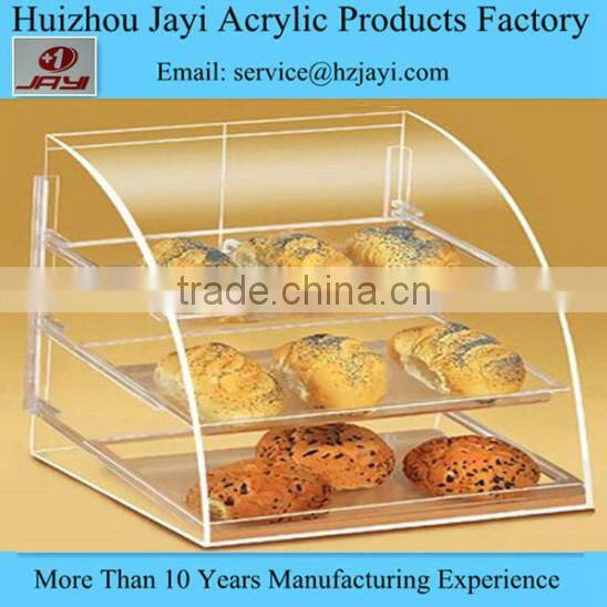 Factory wholesale acrylic bread storage container and bread stand rack
