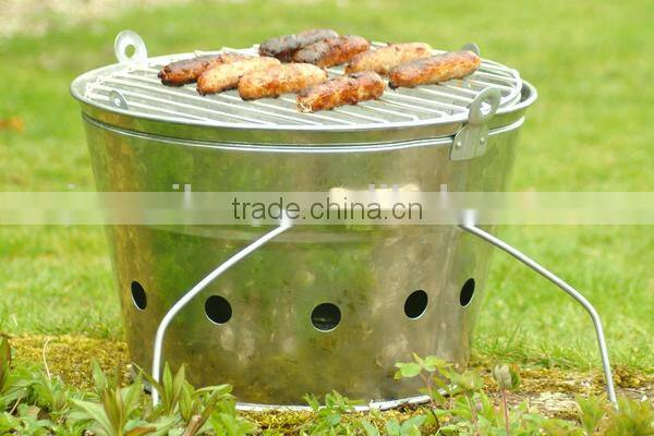 High Quality Metal Easily Portable Bucket BBQ