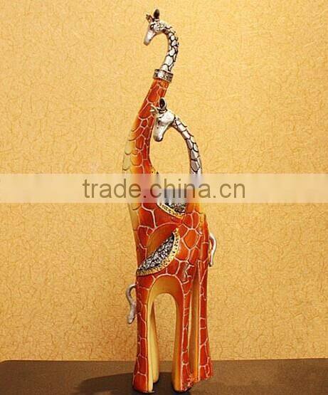 resin home decoration tibetan antelope horn, resin statues