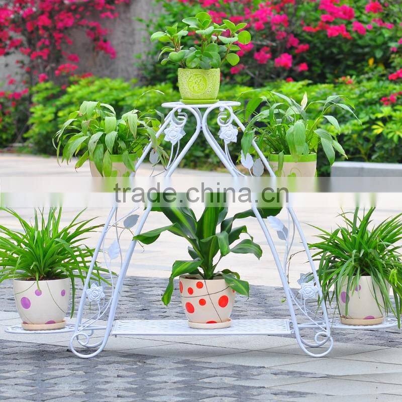 2016 Factory Custom Handmade Metal Garden Flower Pot Stand