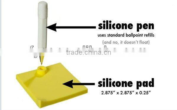 2015 hot sale square shape silicone rewritable memo pad