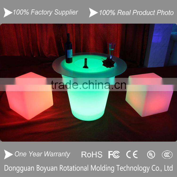 Popular Home Led Cube Chairs Party Coffee Festival Christmas Led Table
