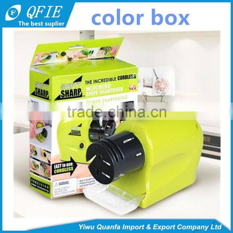As seen on TV electric multi-purpose knife sharpener scissors swifty sharp for kitchen