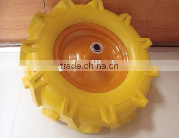 flat free tire 4.00-8 pu wheel