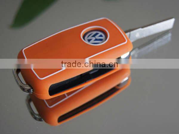 2016 Wholesale silicone car key covers for Volkswagen 3 buttons