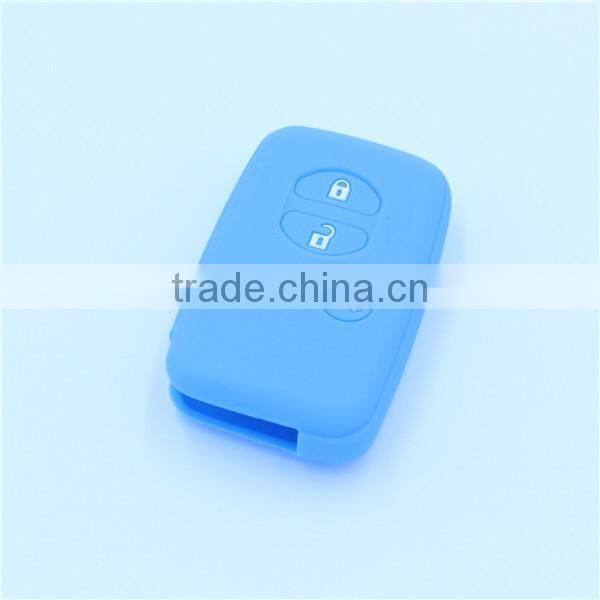 Silicone 3 Buttons Car Remote Fob Shell Key Holder Case Skin Cover for Toyota Land Cruiser Prado(2010) Camry Highlander Prado