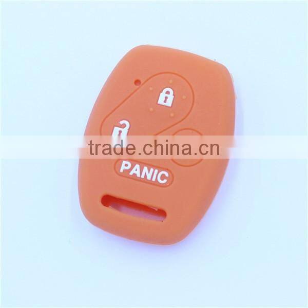 fob 4 buttons silicone car key shells for honda remote keys with panic buttons