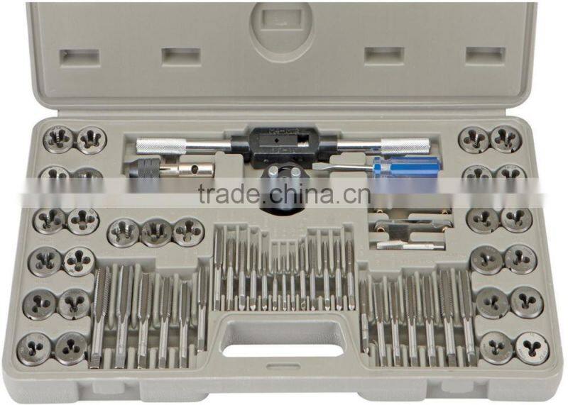 60PCS Metric Inch Tap and Die Set Alloy Steel