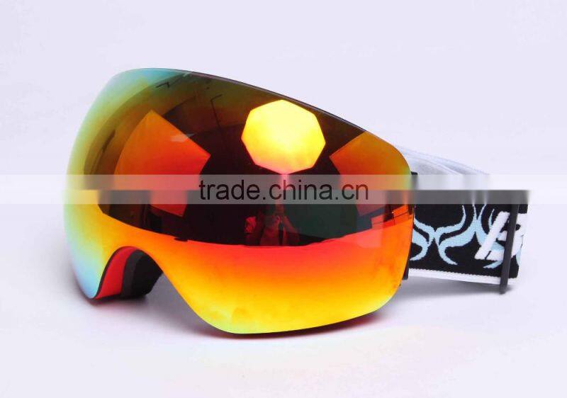 TPU flexible frame custom snowboarding goggles, snow boarding goggles, ski glasses