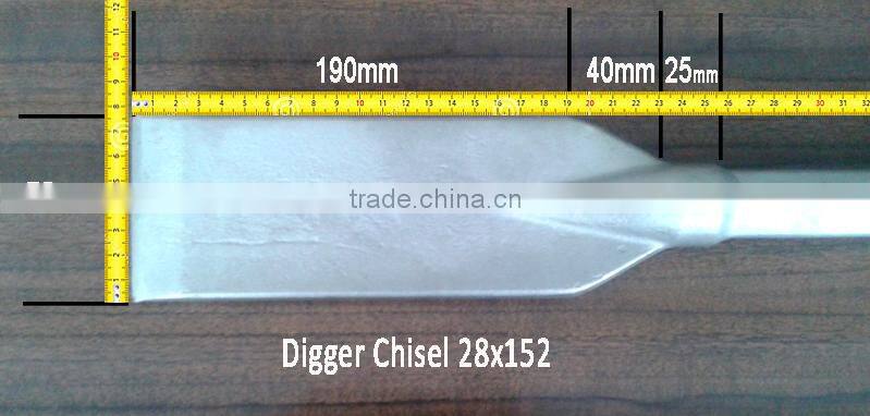 Hex shank Digger chisel