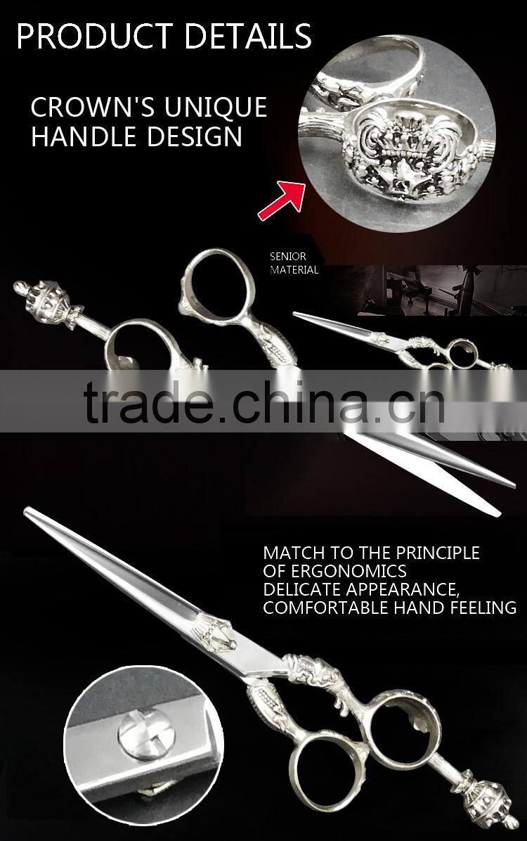 Professional hair dressing scissors with Silver