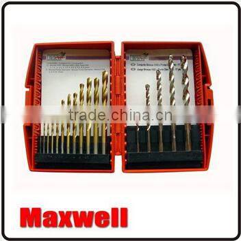15pcs HSS Titanium Drill Set