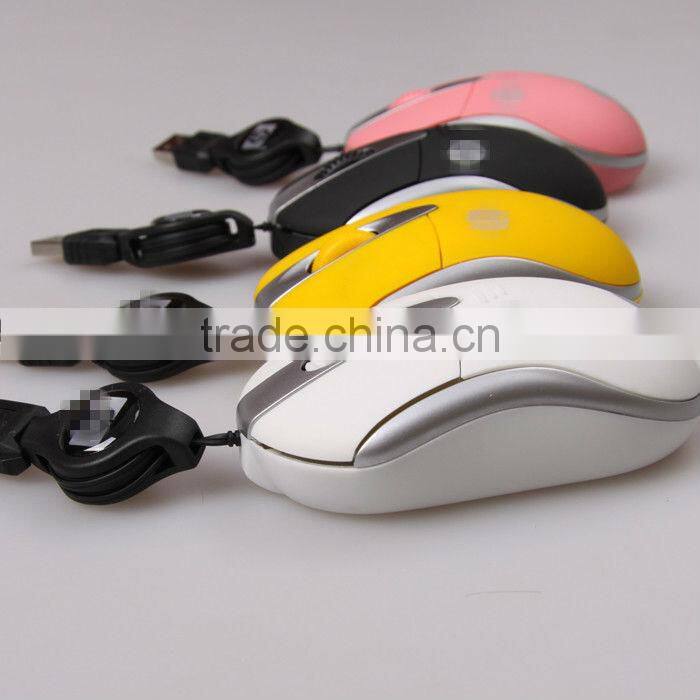 Telescopic line mouse USB petals mouse optical mouse