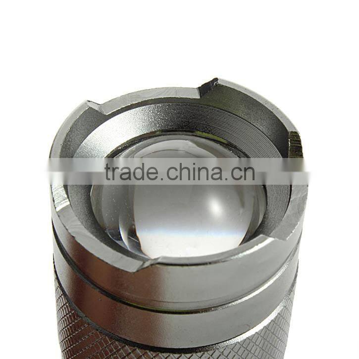 Portable CREE Q5 LED Fast Track Flashlight Torch Outdoor Lamp Light 300LM with Clip Power Flashlight Torch