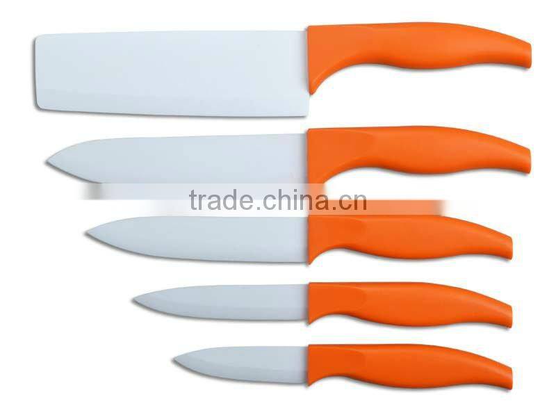 5 Pieces ABS Handle Zirconia Ceramic Knife
