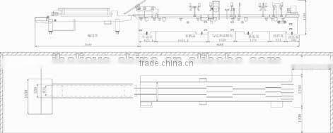 Automatic folder and gluer paper box machine GS580PC