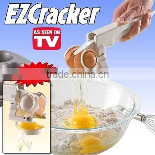 NEW EZ Egg Cracker Handheld York & White Separator As Seen On TV Kitchen Gadget
