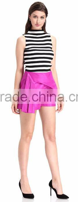 Domin fashion latest design women leather shorts