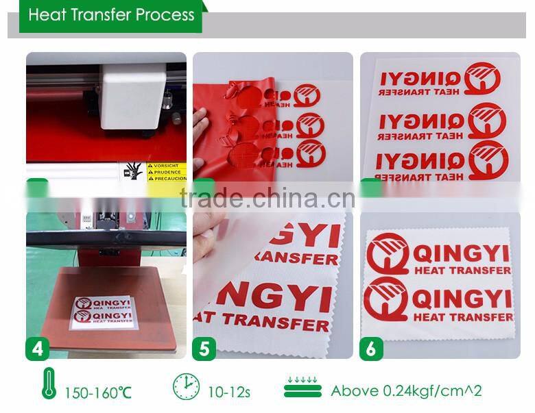 Qingyi heat transfer factory wholesale pu heat transfer vinyl sheets