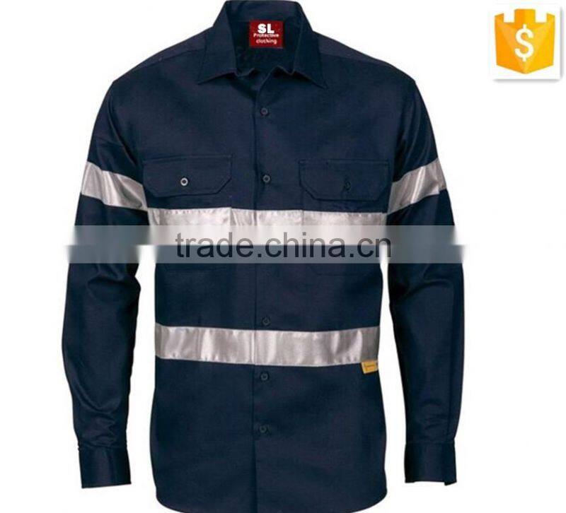 Men's Classical Work Shirt Softextile Hi Vis Work Shirt