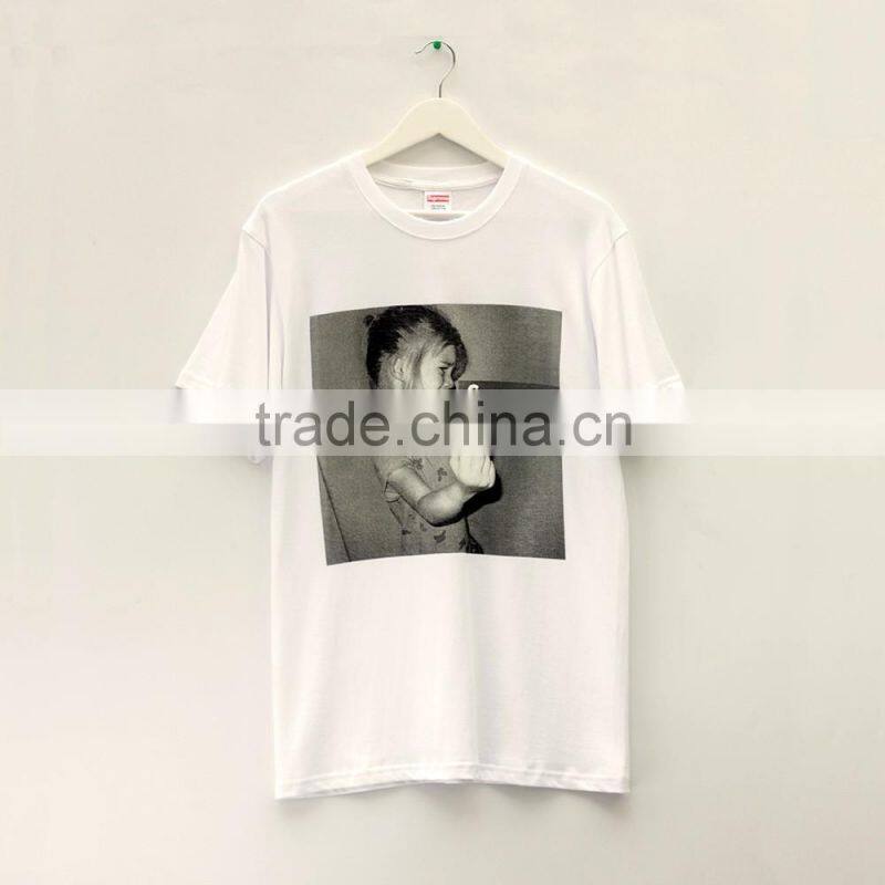 2016 SUPERME Girl Fingers Printing Men's Tshirt